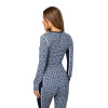 Kari Traa Rose LS 2.0, intimo termico da sci, donna, blu scuro