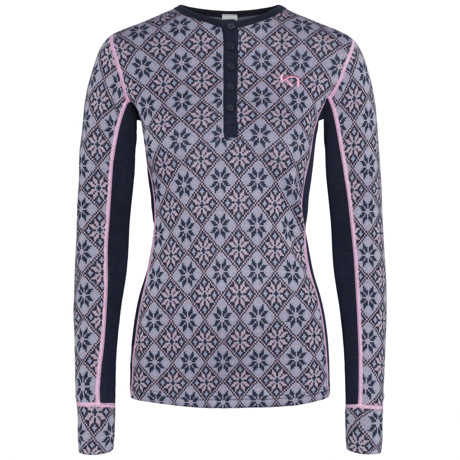 Kari Traa Rose, thermoshirt, dame, donkerblauw