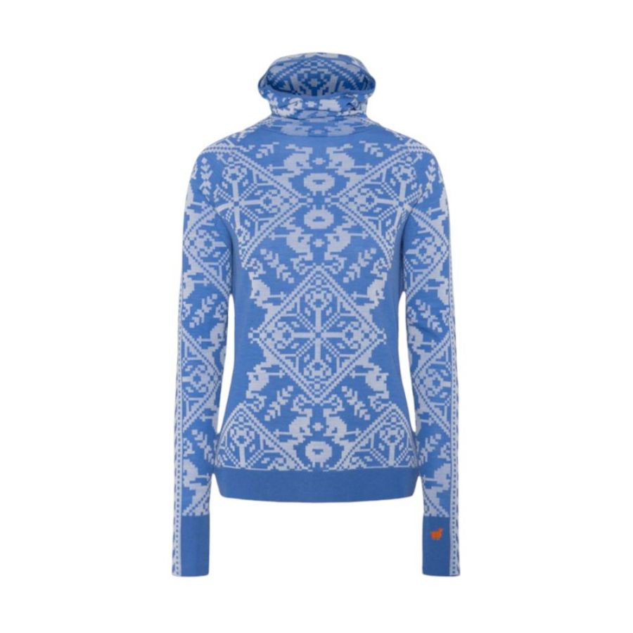Kari Traa Saga Hood, camiseta térmica, mujer, azul
