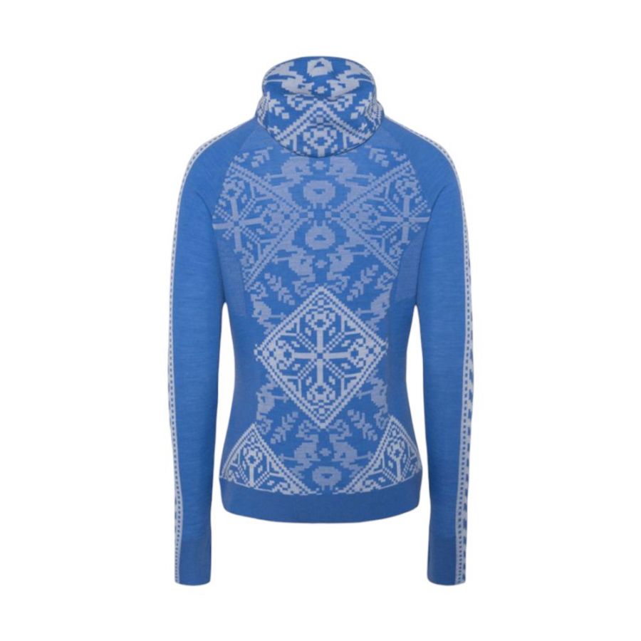 Kari Traa Saga Hood, camiseta térmica, mujer, azul