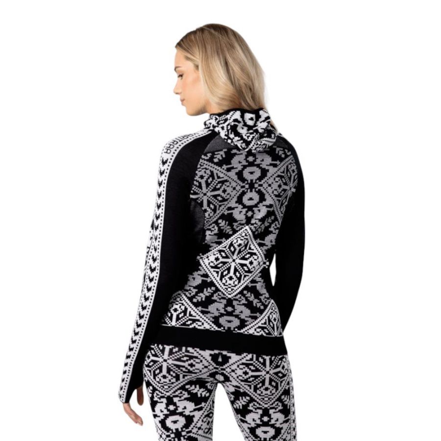 Kari Traa Saga Hood, camiseta térmica, mujer, negro