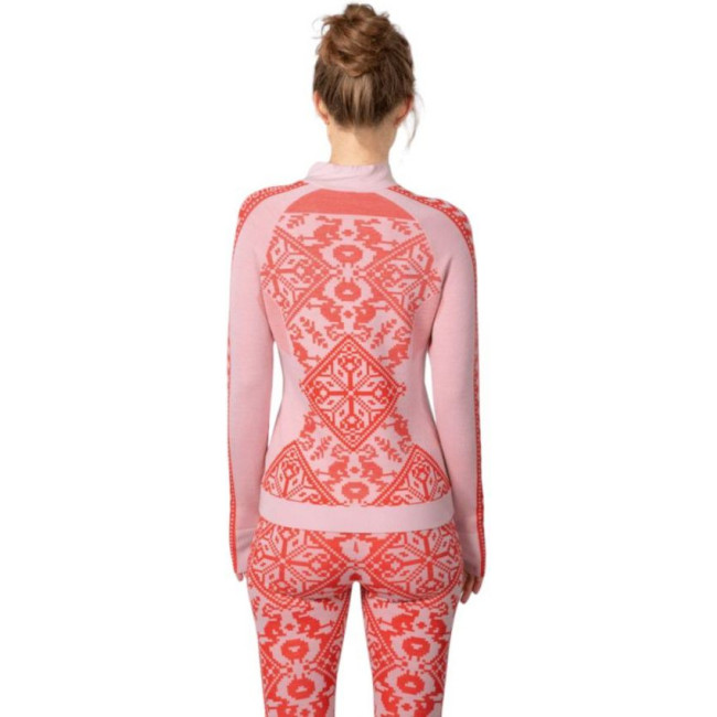 Kari Traa Saga HZ, camisola interior de esqui, vermelho