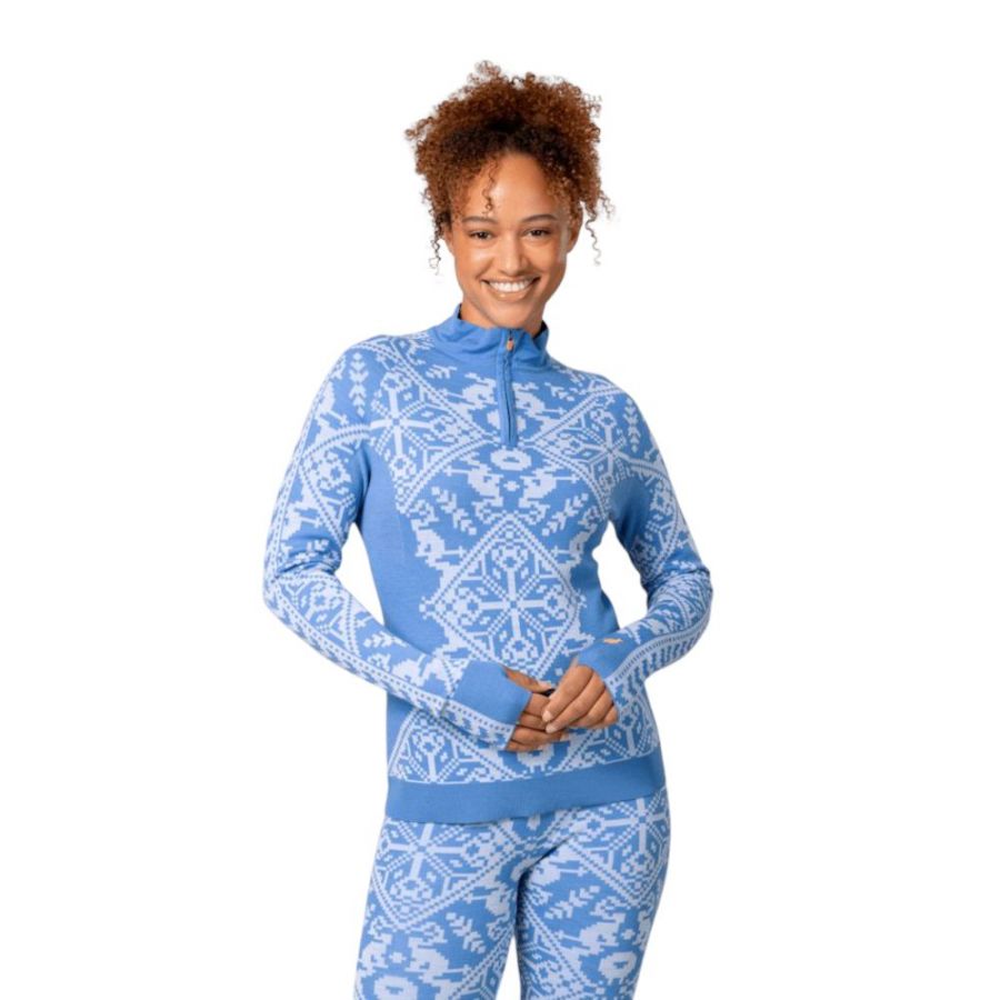 Kari Traa Saga HZ, Skiunterhemd, Damen, blau
