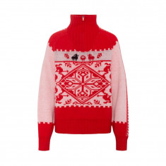 Kari Traa Saga Knit, bluza, damska, czerwona