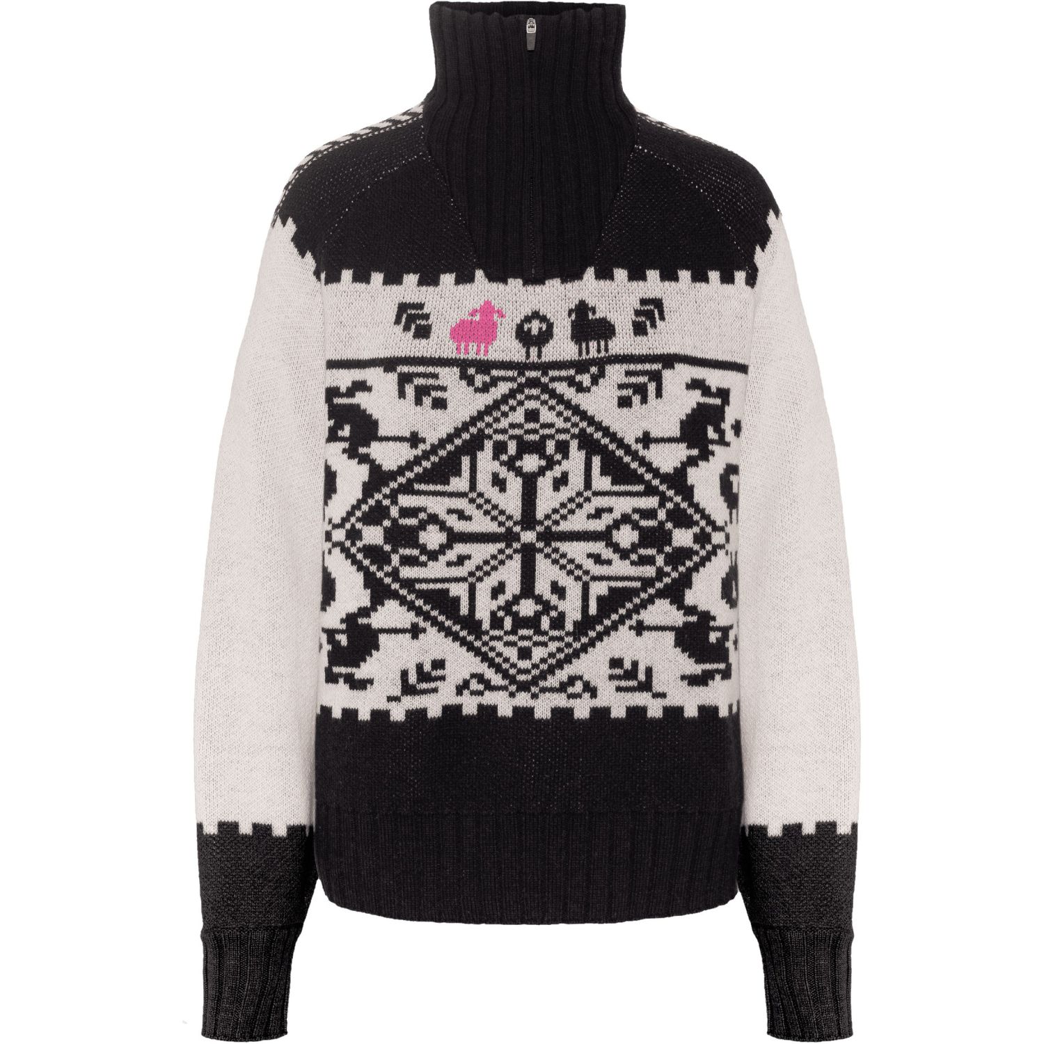 Kari Traa Saga Knit, Pullover, Damen, schwarz/weiß