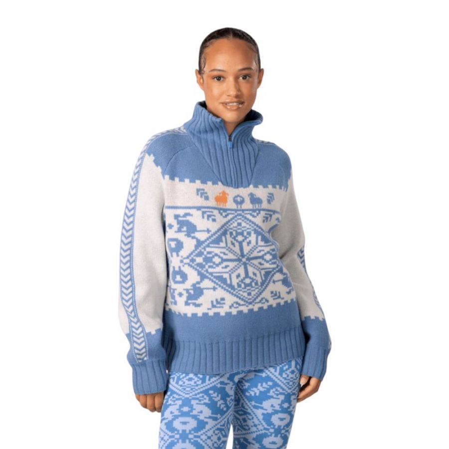 Kari Traa Saga Knit, Tröja, Dam, Blå