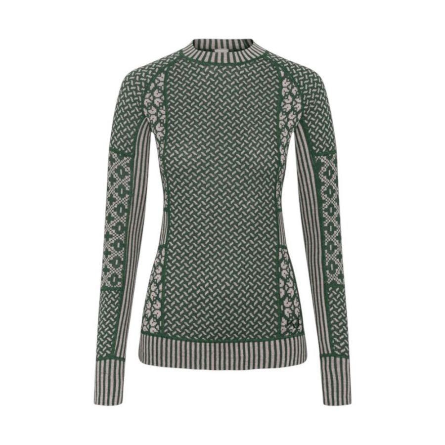 Kari Traa Smekker, haut thermique, femme, vert foncé