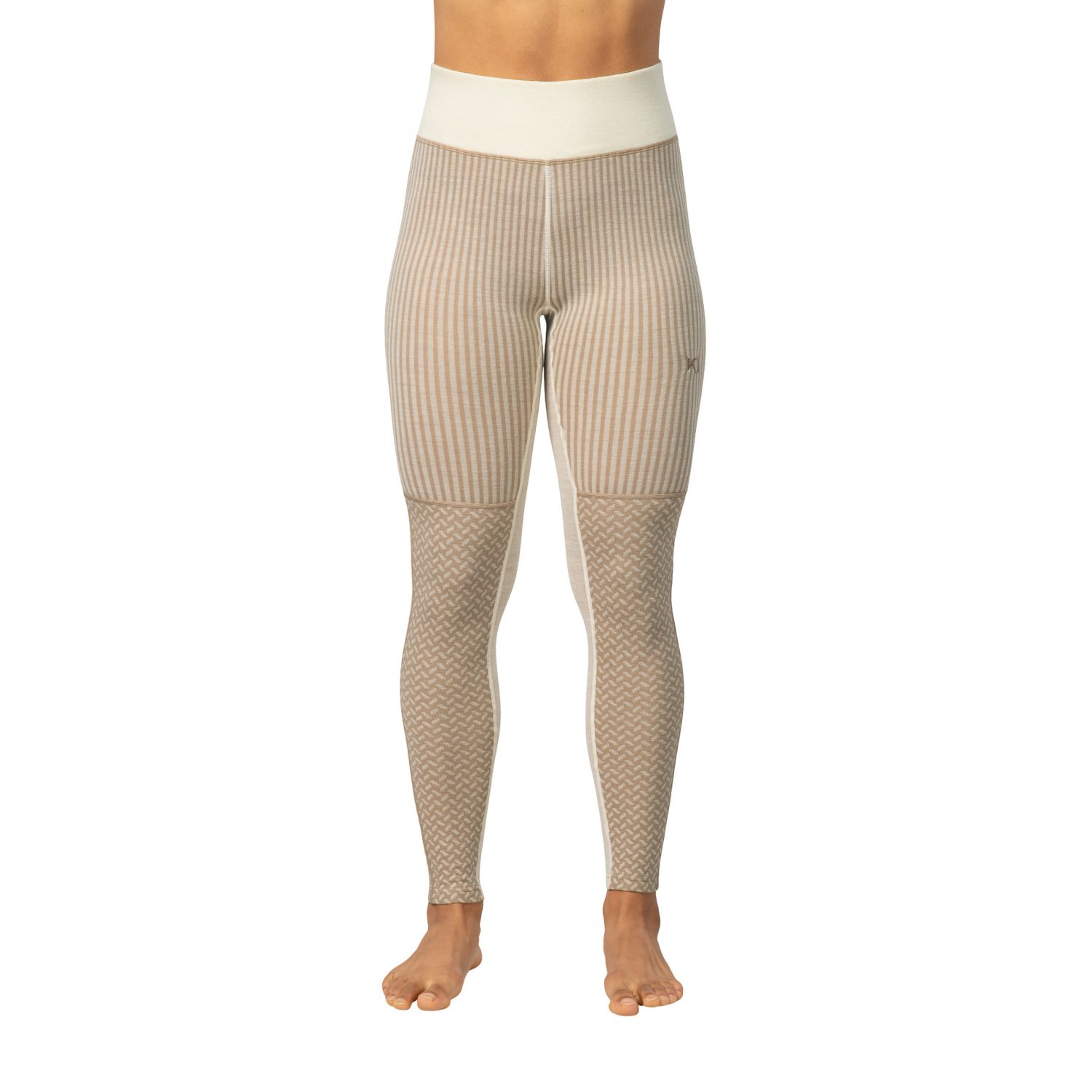 Kari Traa Smekker High Waist, dámske lyžiarske spodky, mocha