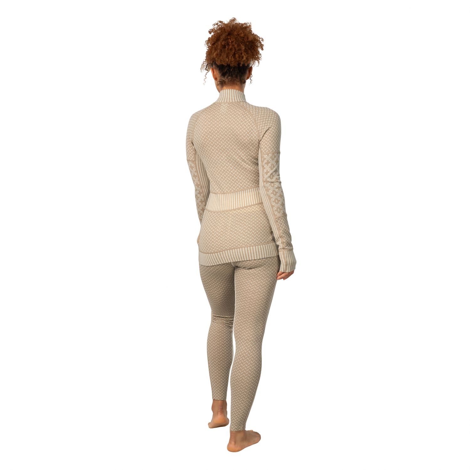 Kari Traa Smekker High Waist, dámske lyžiarske spodky, mocha