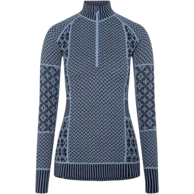 Kari Traa Smekker H/Z, tricou interior pentru schi, femei, albastru