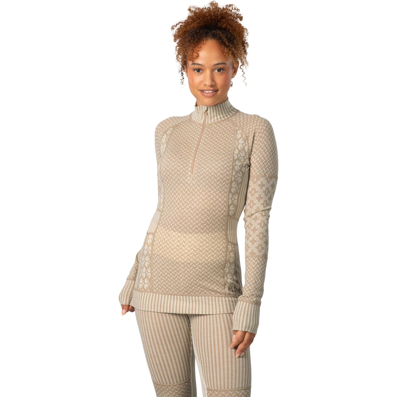 Kari Traa Smekker H/Z, Underställströja, Dam, Mocha