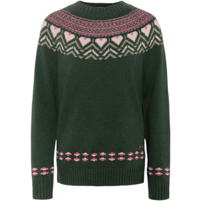 Kari Traa Sundve Knit, sveter, dámsky, tmavozelený