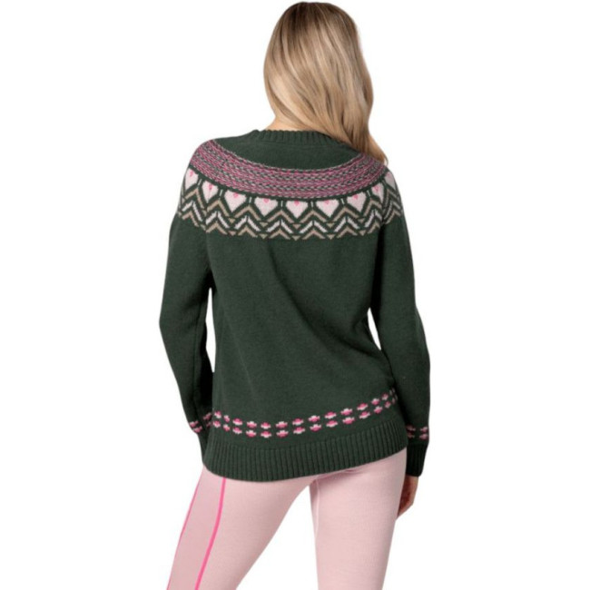 Kari Traa Sundve Knit, sveter, dámsky, tmavozelený