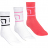 Kari Traa Tennis, chaussettes, 3 par, rose