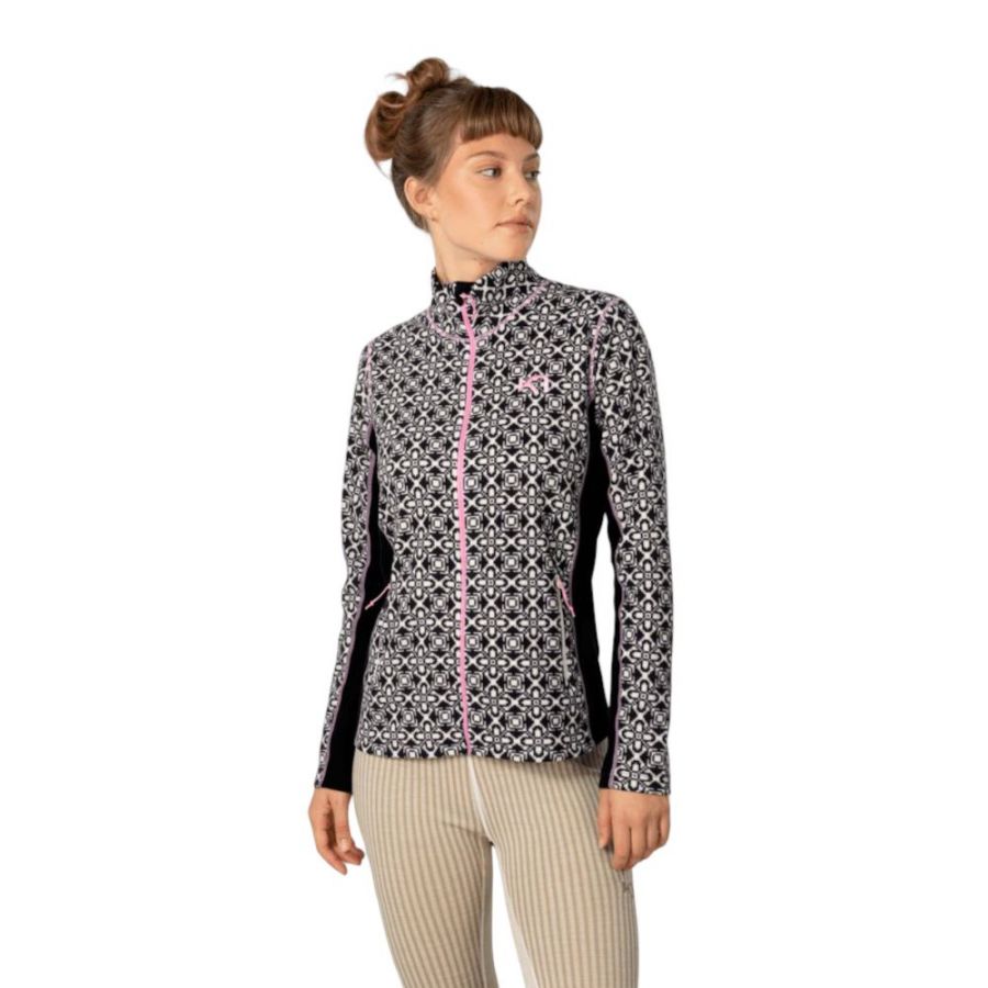 Kari Traa Thalena, fleecejas, dames, zwart