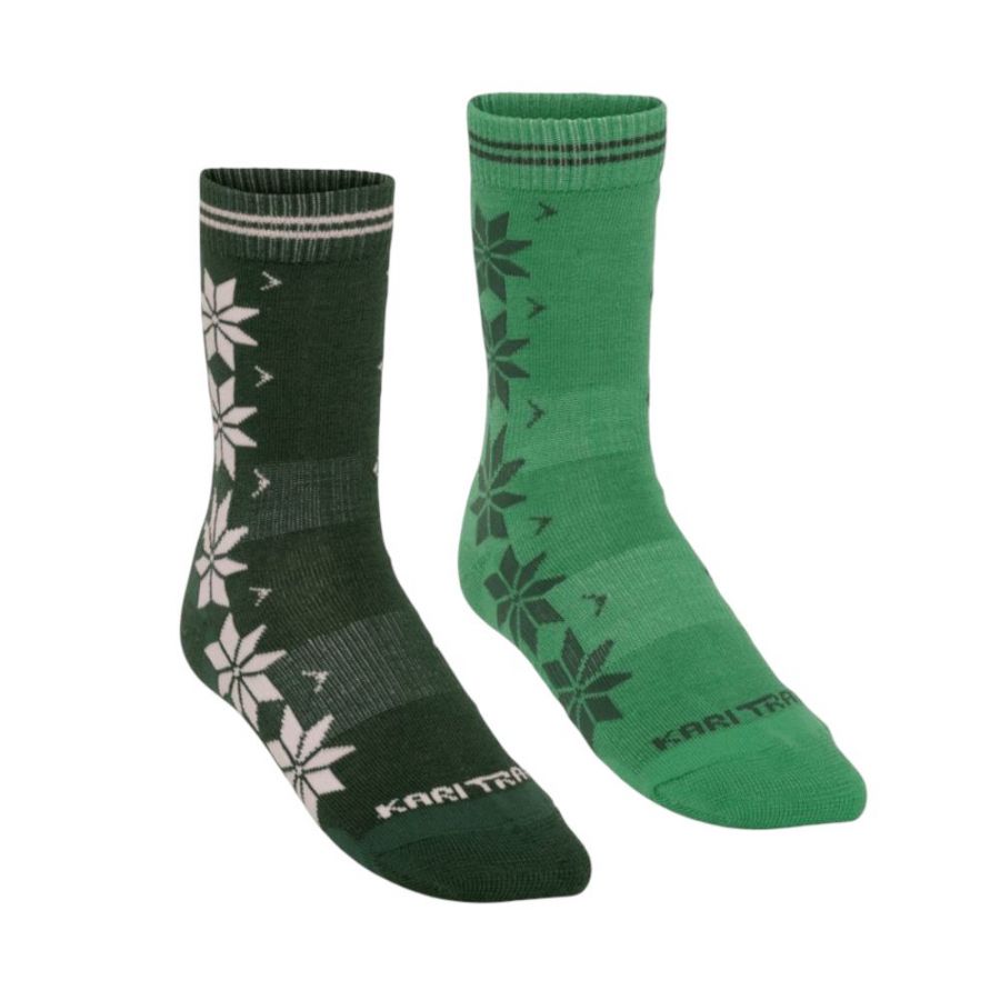 Kari Traa Vinst ponožky, 2-pack, dámske, zelené