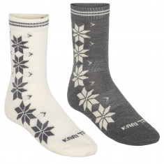 Kari Traa Vinst, Socken, 2er-Pack, Damen, grau/weiß