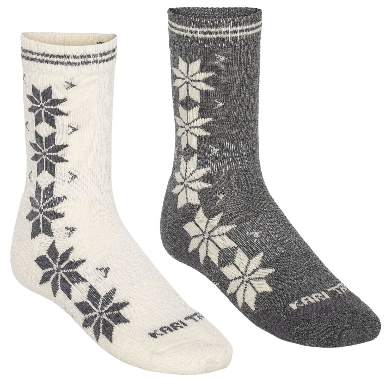Kari Traa Vinst, sokken, 2-pack, dames, grijs/wit