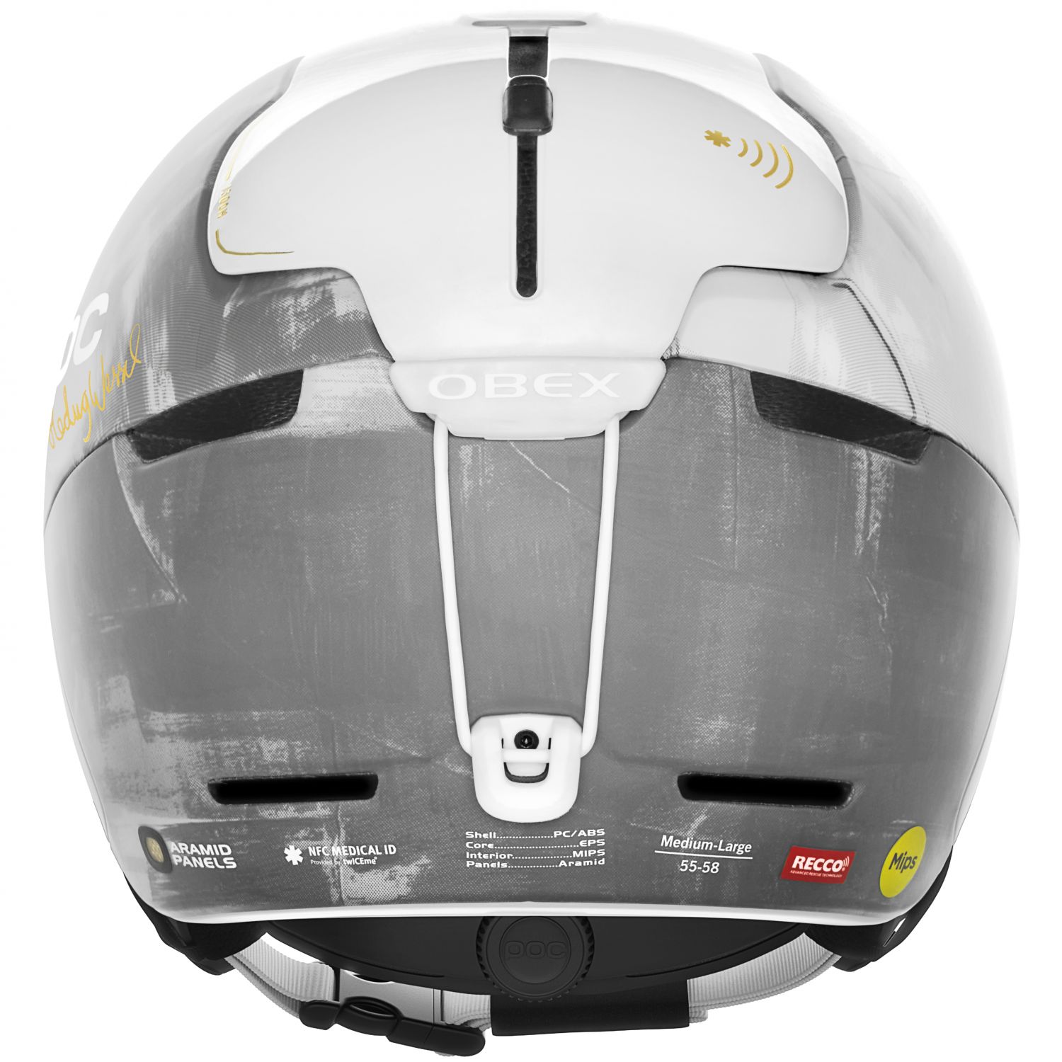 Kask narciarski POC Obex BC MIPS, Hedvig Wessel Edition, szary Stetind