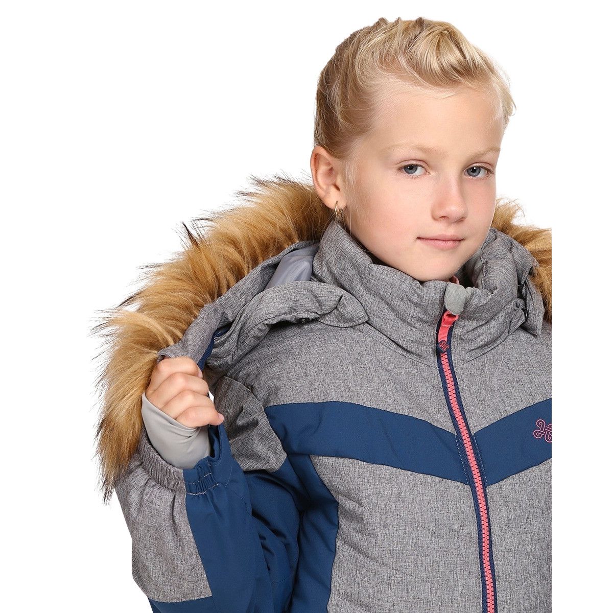 Kilpi Alisia, lyžiarska bunda, junior, sivá