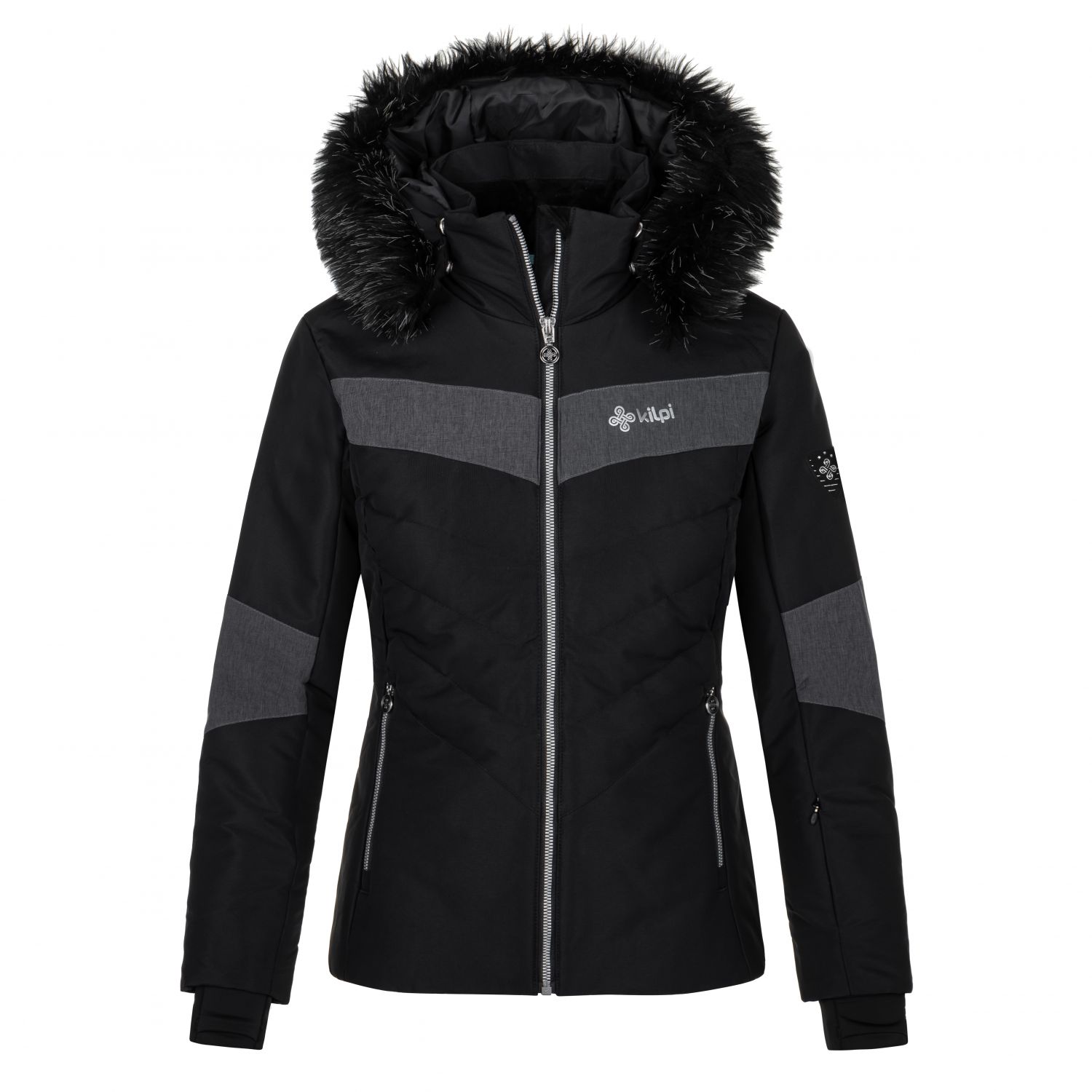 Kilpi Alisia-W, manteau de ski, femmes, noir