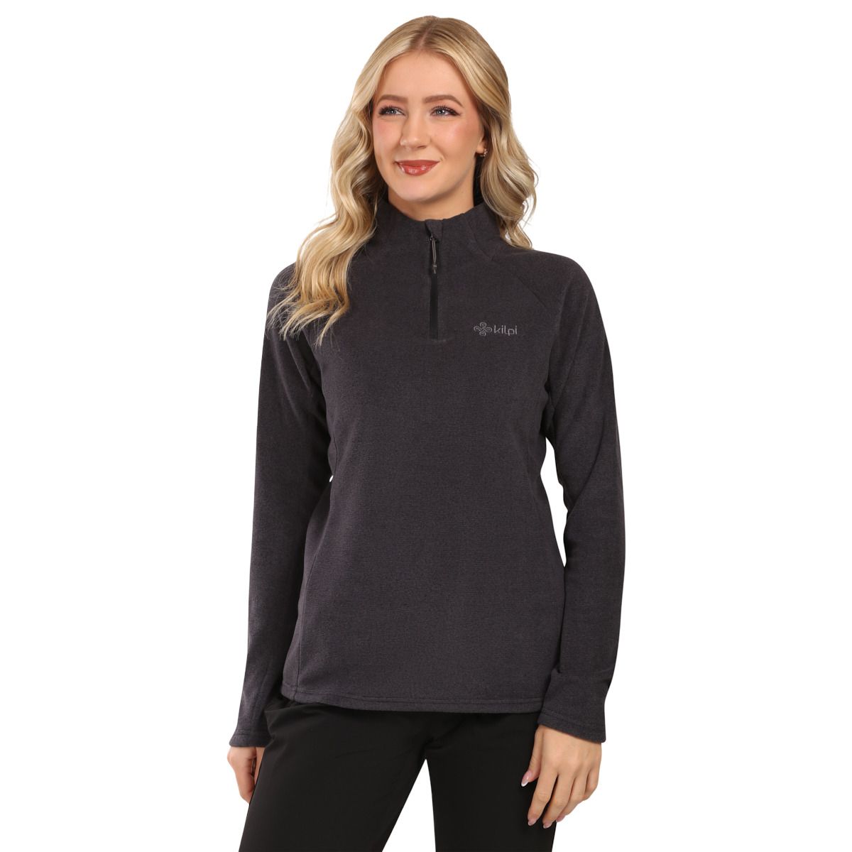 Kilpi Almeri, fleecová mikina, dámska, čierna