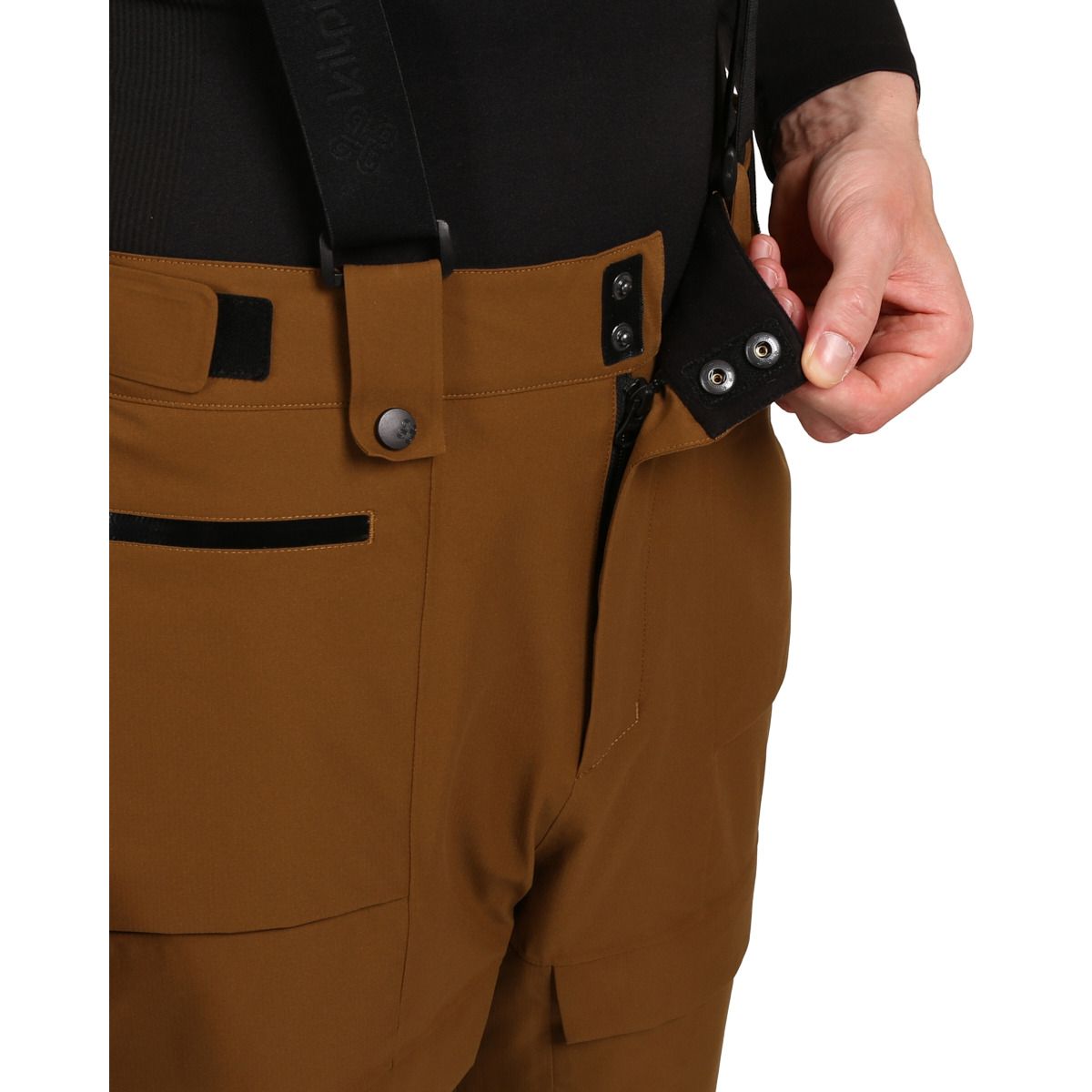 Kilpi Barry, pantalon de ski, homme, marron