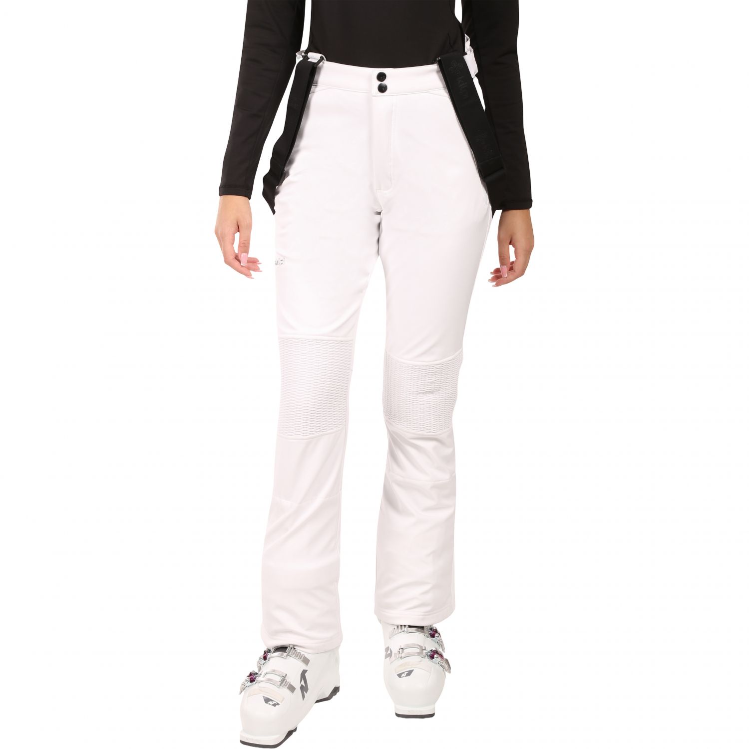 Kilpi Dione, pantaloni da sci, donna, bianco