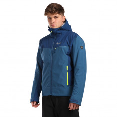 Kilpi Flip, manteau de ski, plus size, hommes, bleu foncé