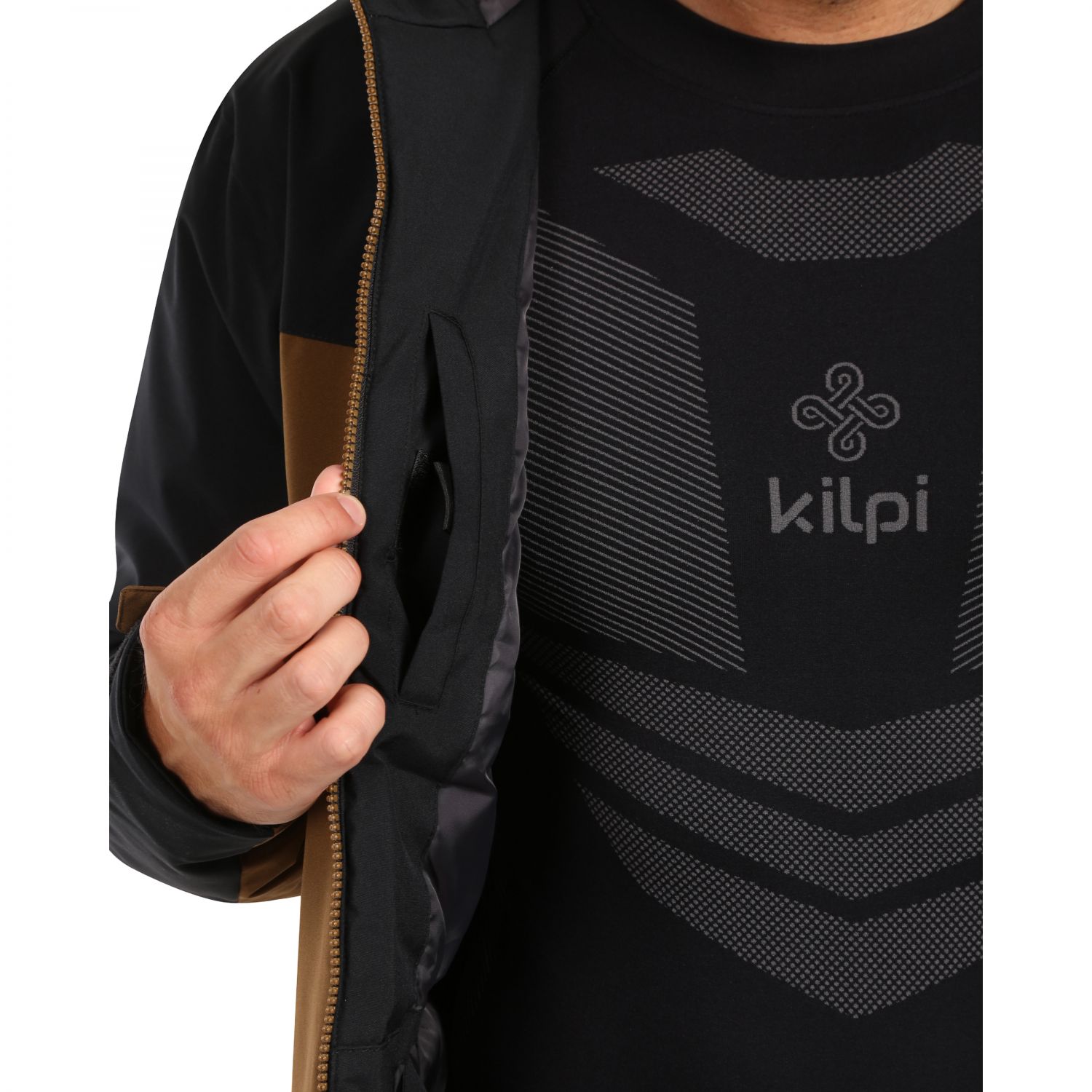 Kilpi Flip, pánska lyžiarska bunda, hnedá