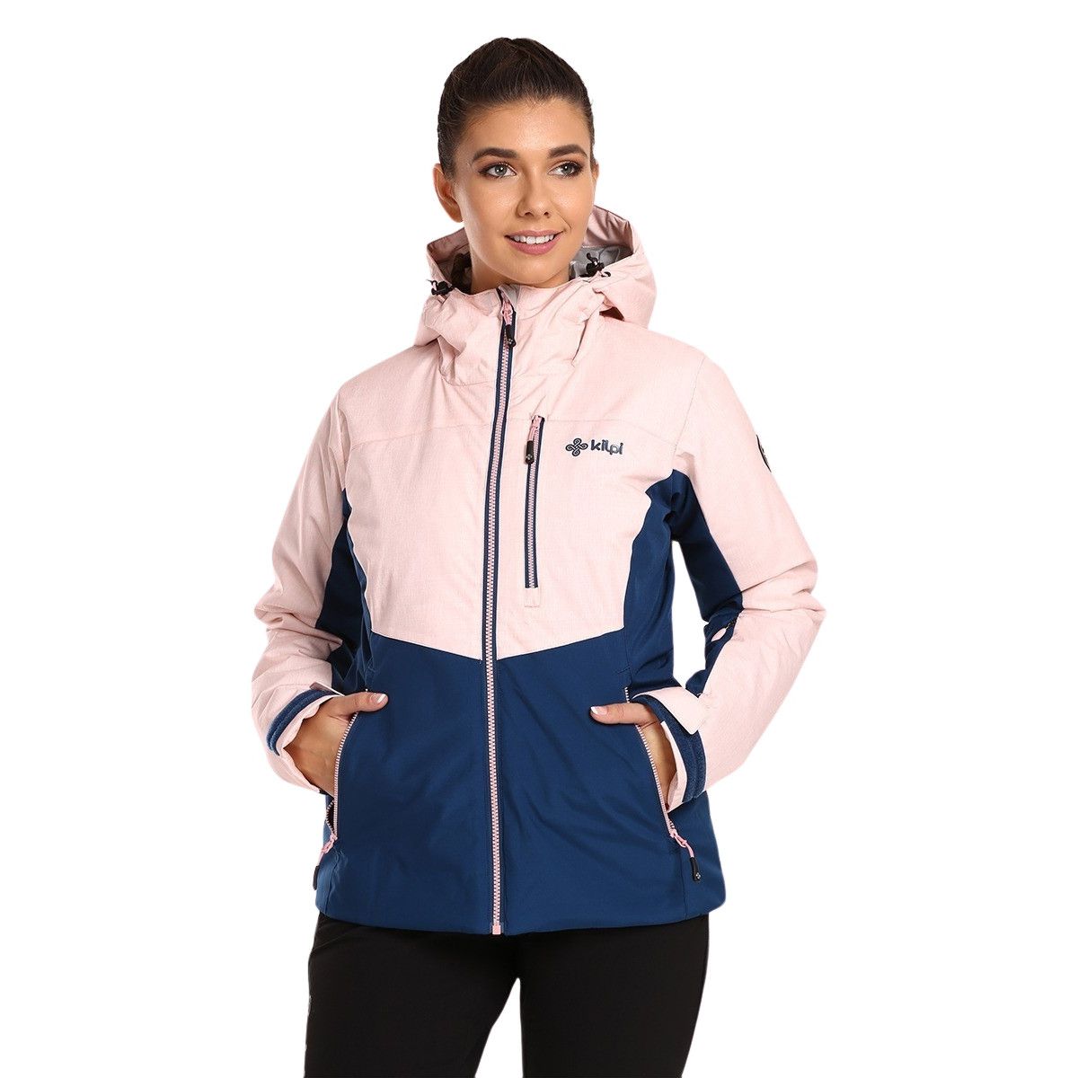 Kilpi Flip, ski jas, dame, roze/blauw