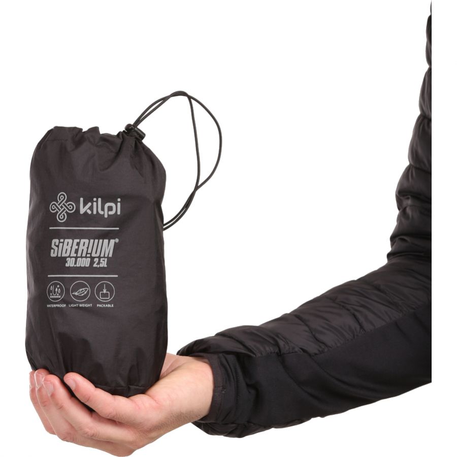 Kilpi Hurricane, giacca antipioggia, uomo, nero