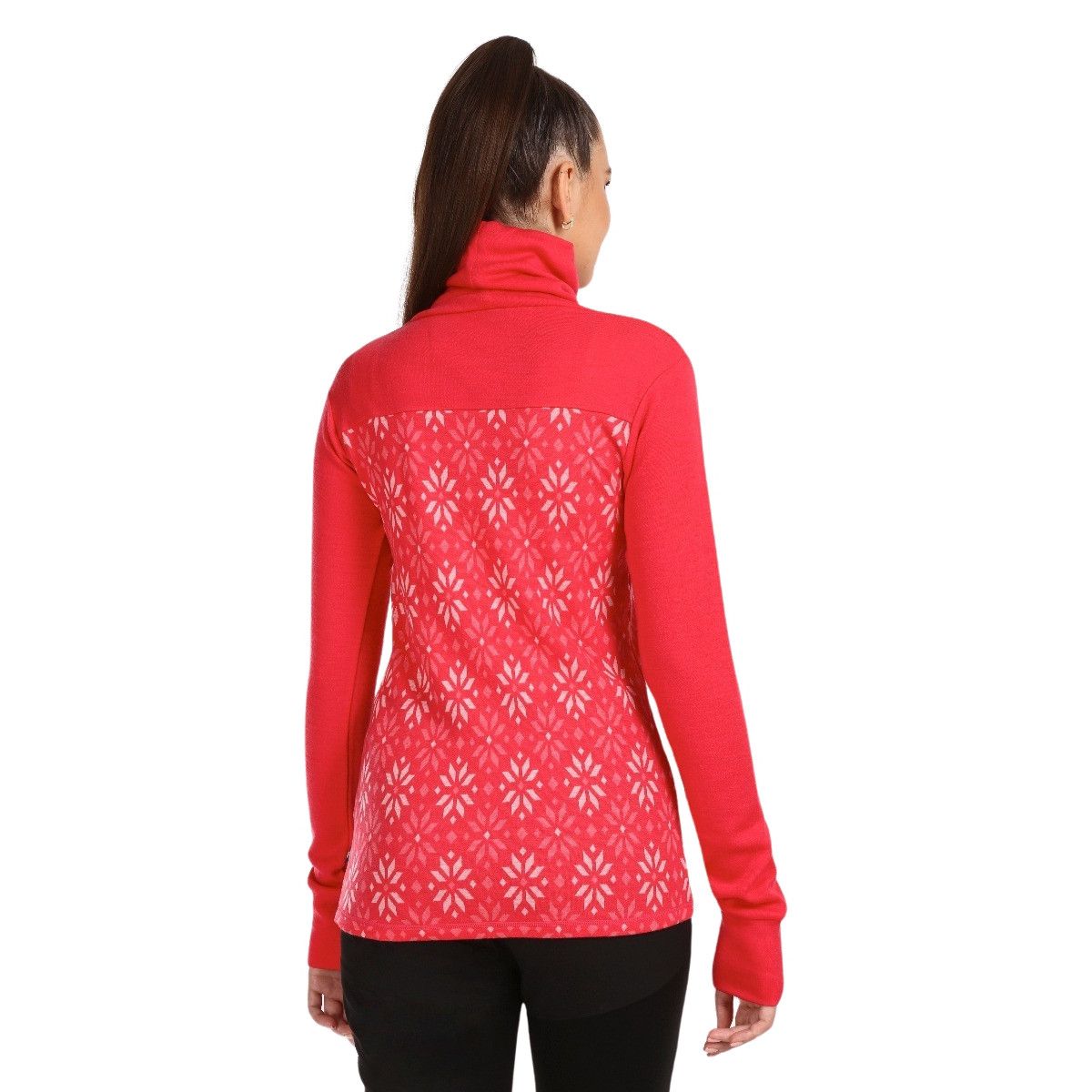 Kilpi Jannu, maglia intima da sci da donna, rosa/grigio