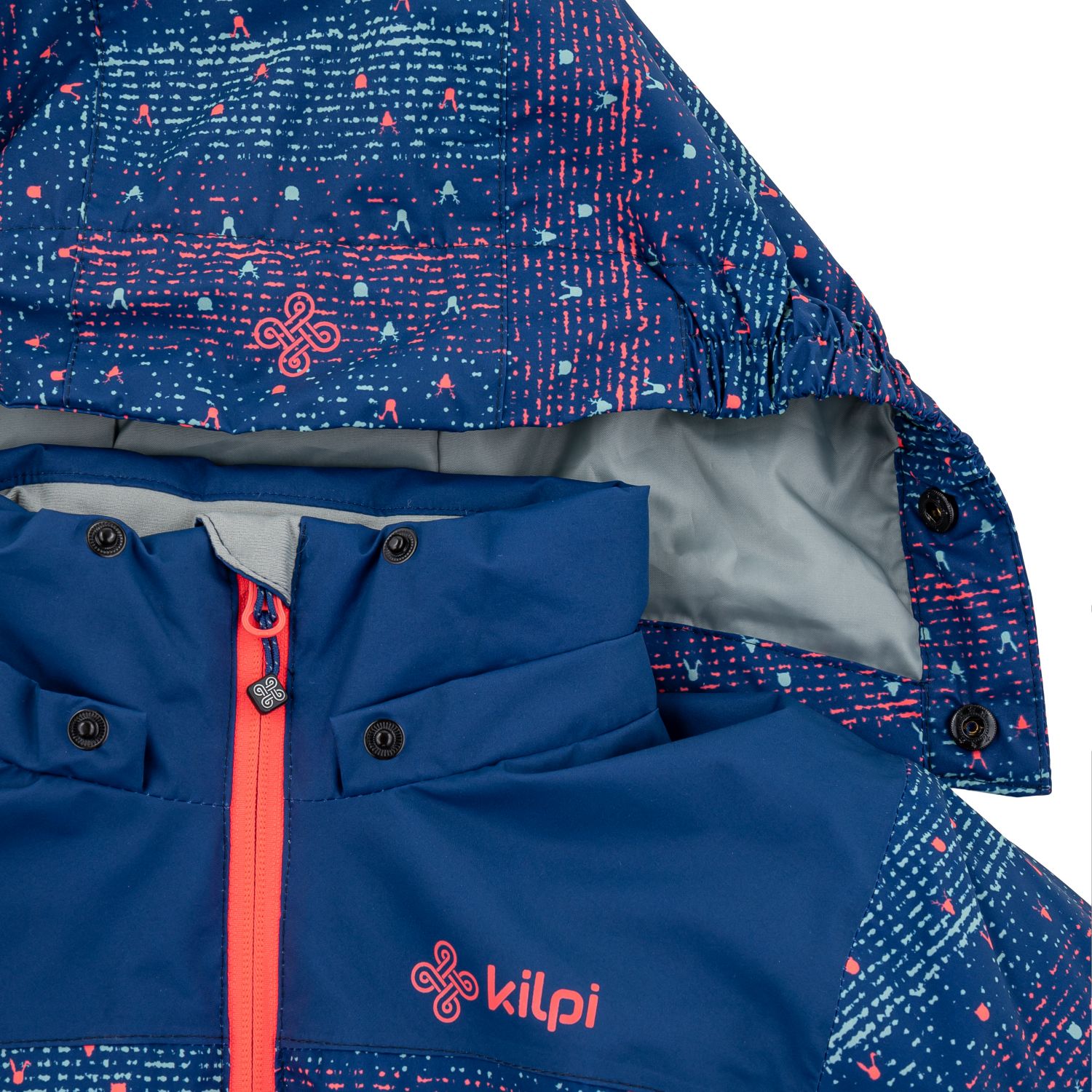 Kilpi Jenova-JG, manteau de ski, enfants, bleu foncé