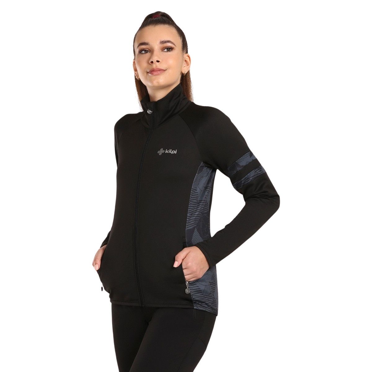 Kilpi Junie, középréteg, plus size, női, fekete