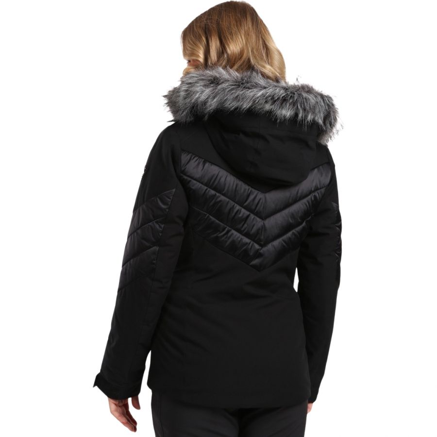 Kilpi Lin, manteau de ski, plus size, femmes, noir