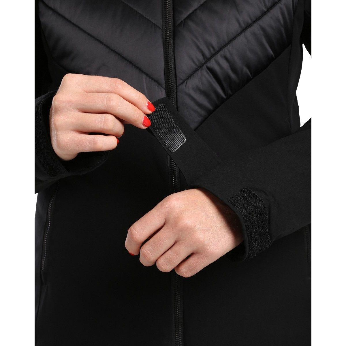 Kilpi Lin, manteau de ski, plus size, femmes, noir