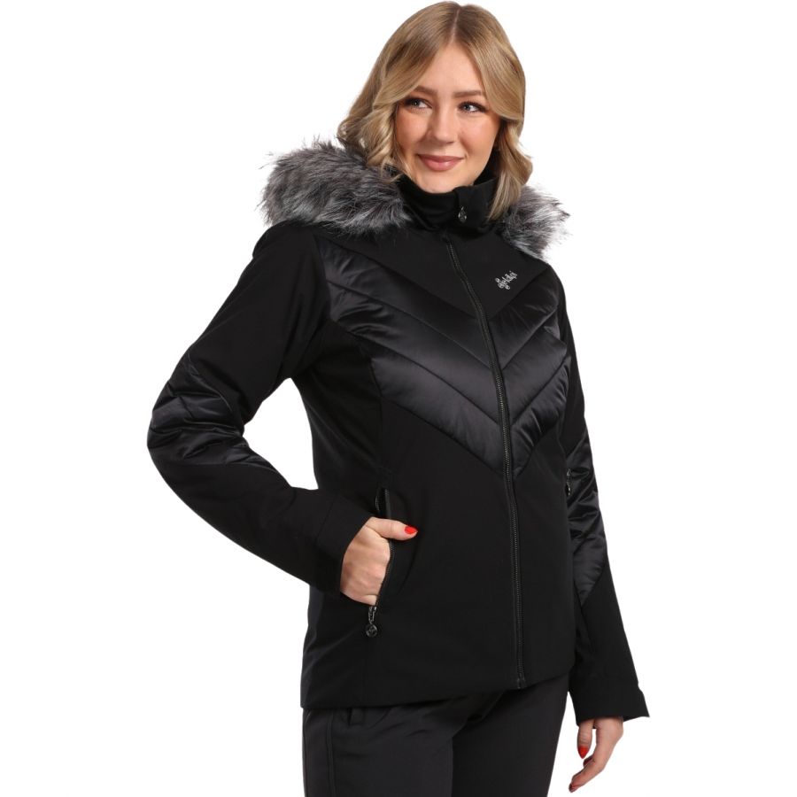 Kilpi Lin, ski jacket, plus size, women, black