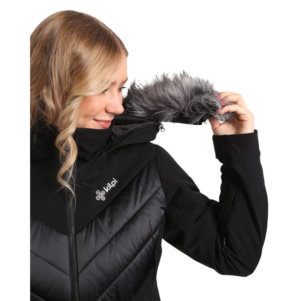 Kilpi Lin, ski jacket, plus size, women, black