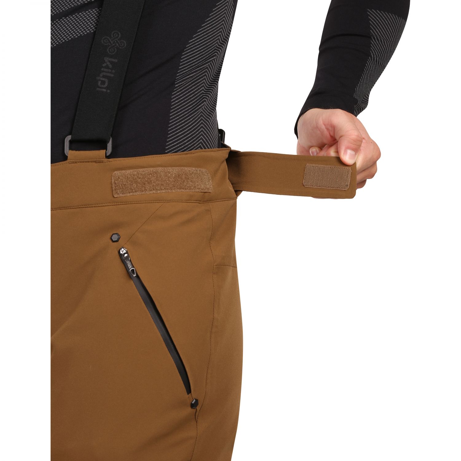 Kilpi Methone, pantalones de esquí, hombre, marrón