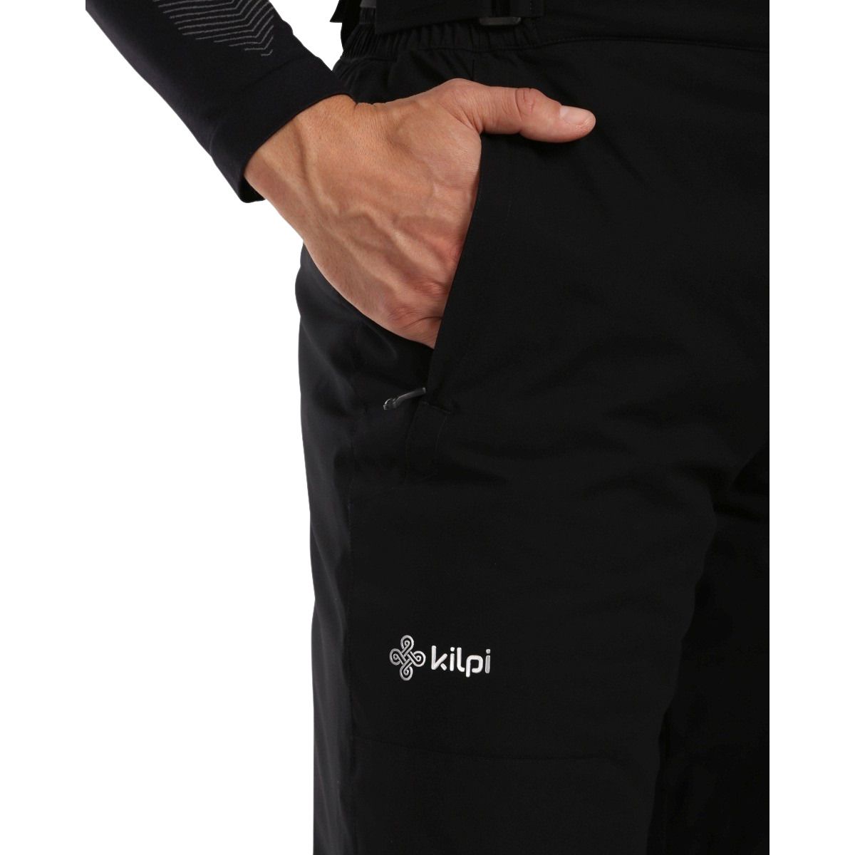Kilpi Mimas, lyžiarske nohavice, plus size, pánske, čierne
