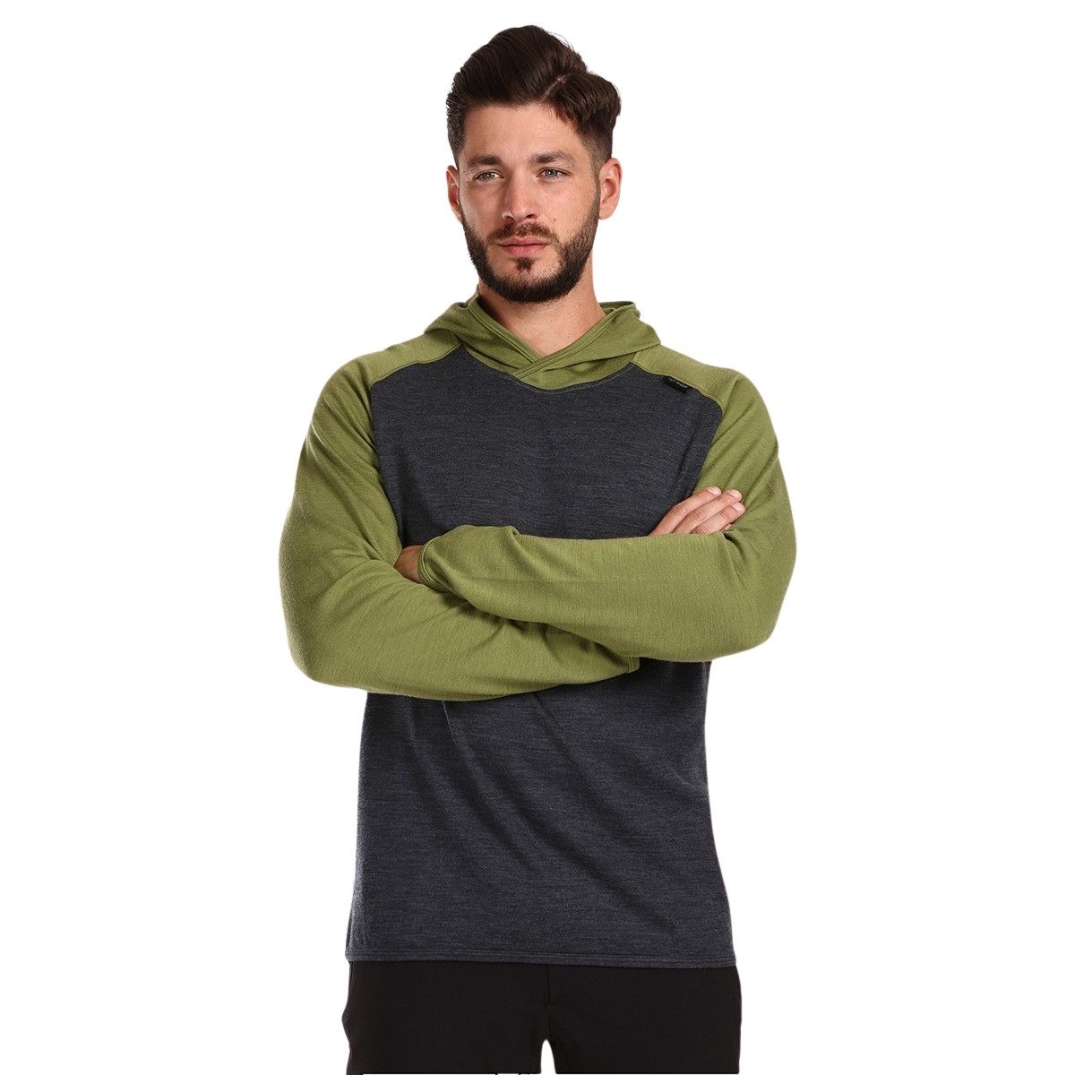 Kilpi Moseo, capa intermedia, hombre, verde