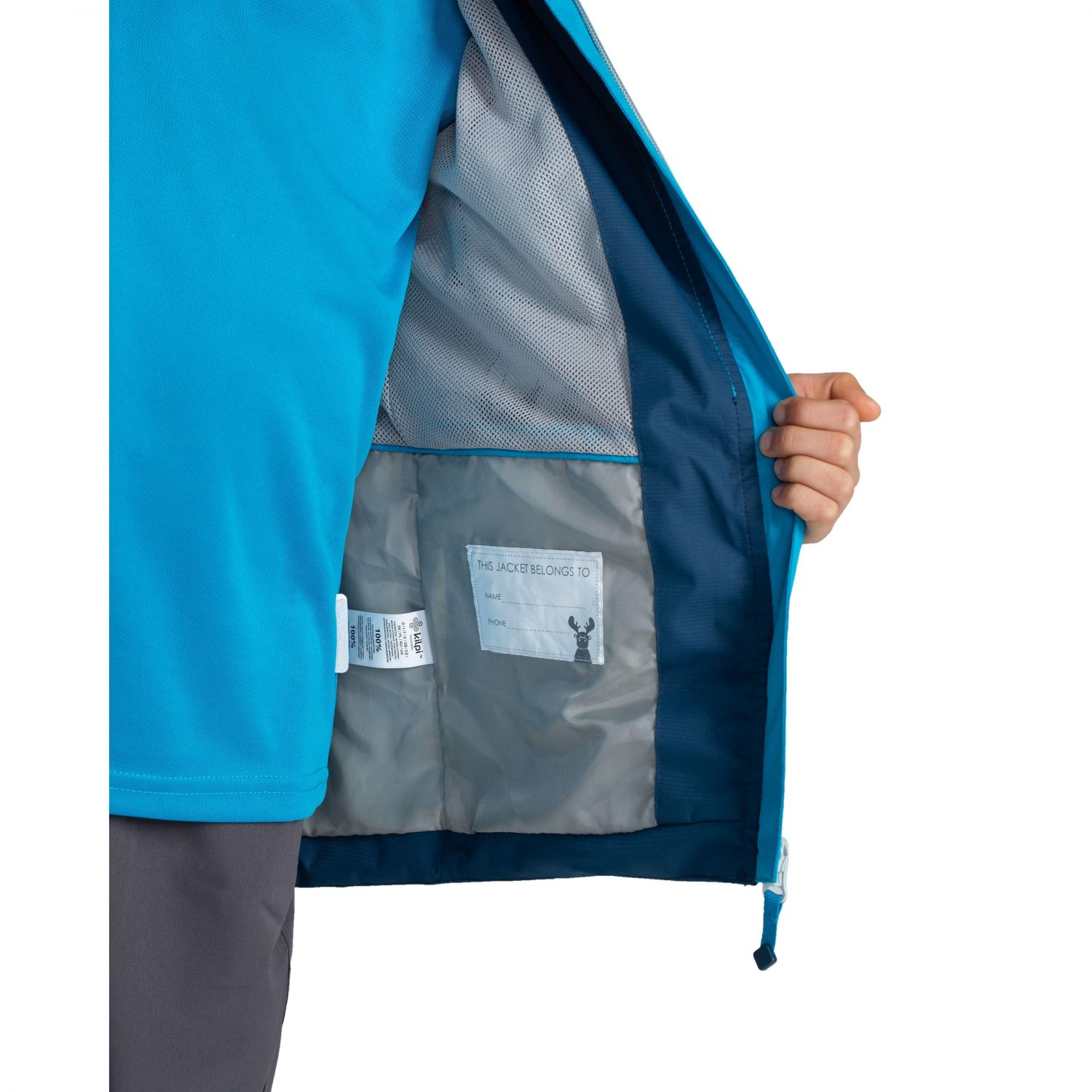 Kilpi Orleti, rain jacket, junior, blue