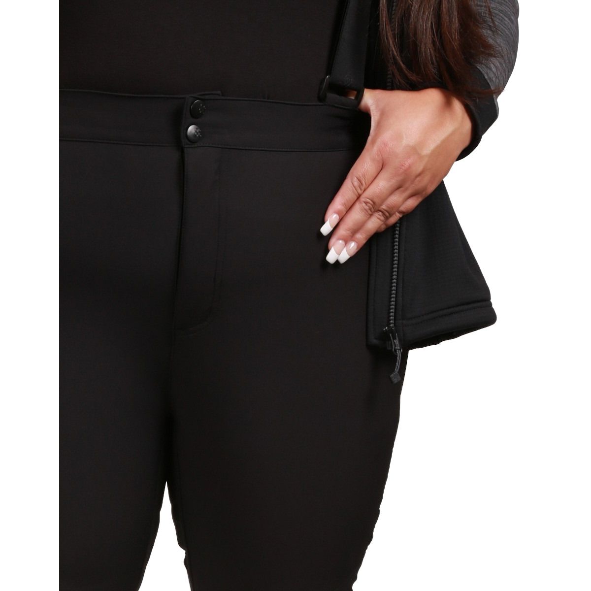 Kilpi Rhea, ski pants, plus size, women, black