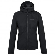 Kilpi Sonna-W, chubasquero, mujer, talla grande, negro