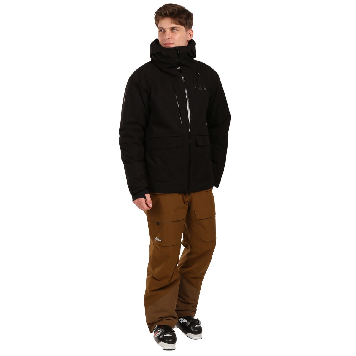 Kilpi Teen, geacă de schi, bărbați, negru
