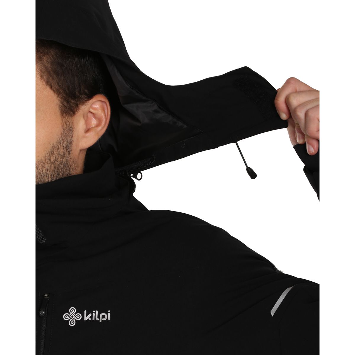 Kilpi Tonnsi, manteau de ski, plus size, hommes, noir