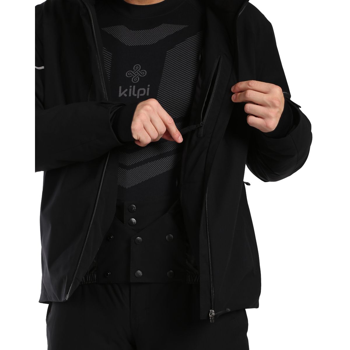 Kilpi Tonnsi, ski jacket, plus size, men, black