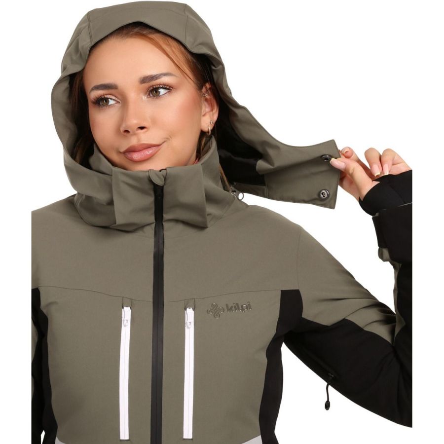 Kilpi Valera, casaco de esqui, plus size, senhora, verde
