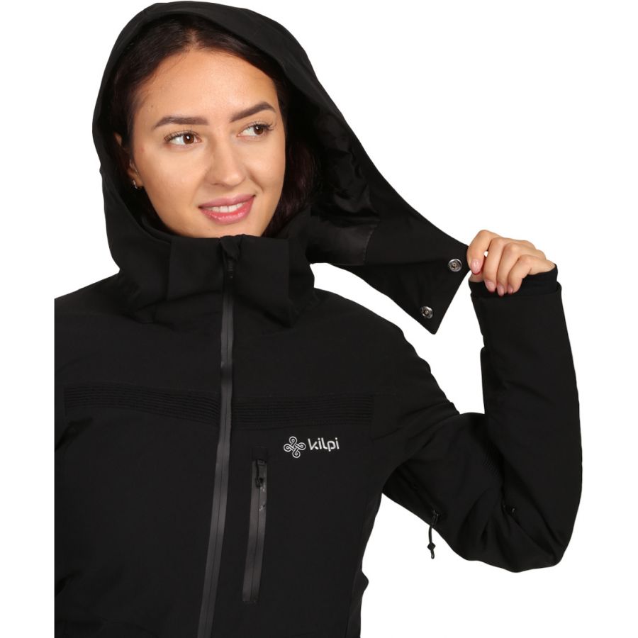Kilpi Valera, chaqueta de esquí, tallas grandes, mujer, negro